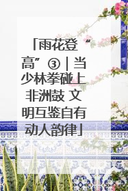 雨花登“高”③｜当少林拳碰上非洲鼓 文明互鉴自有动人韵律