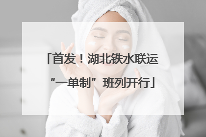 首发！湖北铁水联运“一单制”班列开行