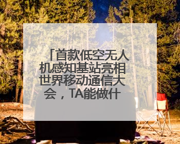 首款低空无人机感知基站亮相世界移动通信大会，TA能做什么？