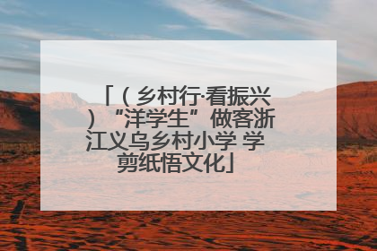 （乡村行·看振兴）“洋学生”做客浙江义乌乡村小学 学剪纸悟文化