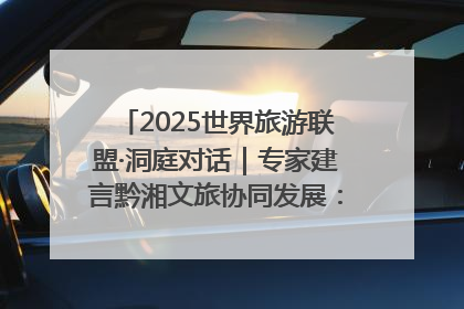 2025世界旅游联盟·洞庭对话｜专家建言黔湘文旅协同发展：聚焦产品稀缺性 深化区域经验共享