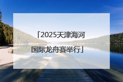2025天津海河国际龙舟赛举行