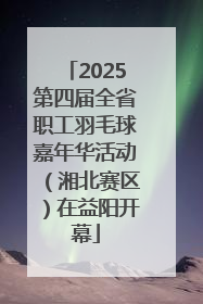 2025第四届全省职工羽毛球嘉年华活动（湘北赛区）在益阳开幕