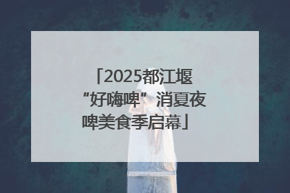 2025都江堰“好嗨啤”消夏夜啤美食季启幕