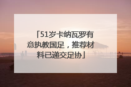 51岁卡纳瓦罗有意执教国足，推荐材料已递交足协