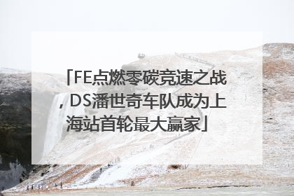 FE点燃零碳竞速之战，DS潘世奇车队成为上海站首轮最大赢家