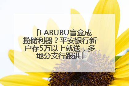 LABUBU盲盒成揽储利器？平安银行新户存5万以上就送，多地分支行跟进